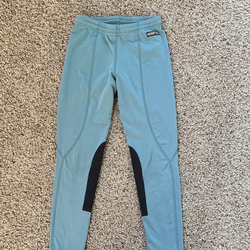 Kerrits Kids Aqua and Black Leggings
